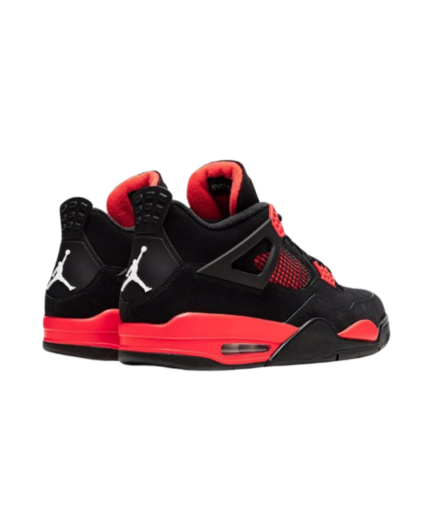 Air Jordan 4 Retro Red Thunder Sneakers - Image 3