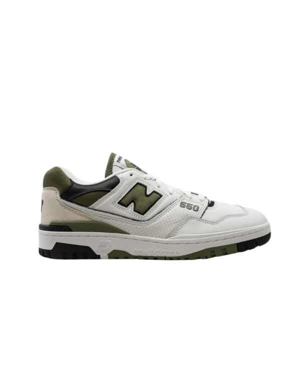 New Balance 550 "White/Dark Olive" Sneakers