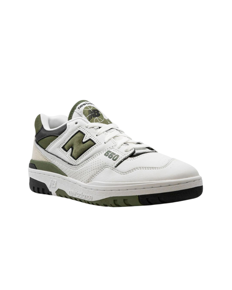 New Balance 550 "White/Dark Olive" Sneakers - Image 3