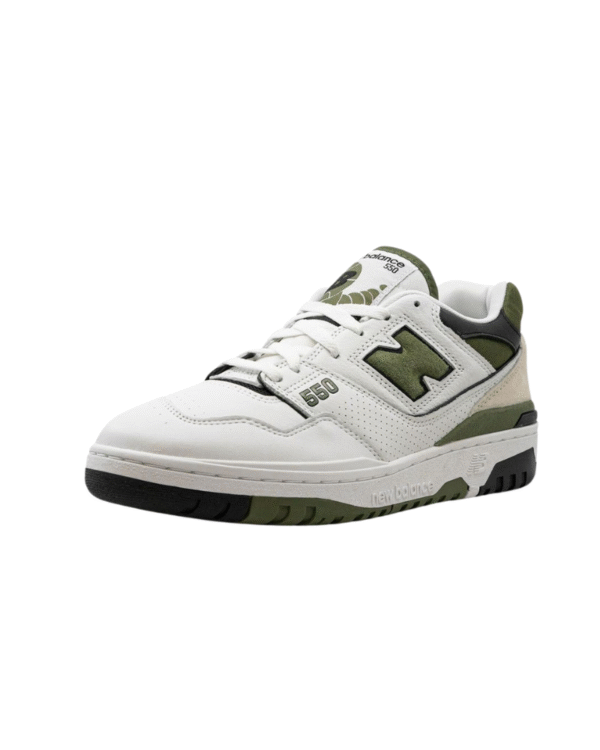 New Balance 550 "White/Dark Olive" Sneakers - Image 2